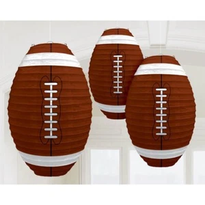 Football Sports Banquet Super Bowl Party Decoration Shaped Paper Lanterns - Picture 1 of 1