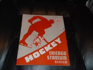 1948 1949 Detroit Red Wings Chicago Black Hawks NHL Hockey Programm Gordie Howe - Bild 1 von 4
