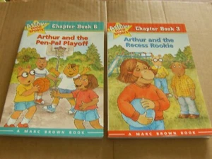 (2) Arthur by Marc Brown Softcover Chapter Books #3 & 6, Good-Shape,2001. - Picture 1 of 2
