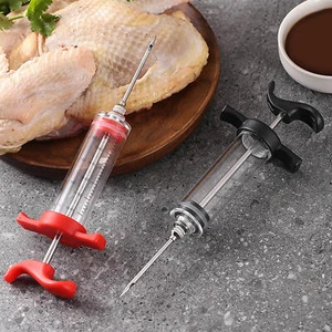 Heavy Duty Stainless Steel Marinade Injector Syringe for Meat, Flavor Injection - Foto 1 di 12