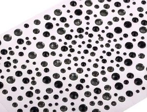 CraftbuddyUS 325 schwarz/grau selbstklebend Diamant Strass Edelsteine Karten Glitzer - Bild 1 von 2