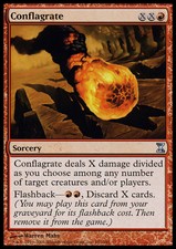 1x Conflagrate MTG Time Spiral NM- Magic Regular