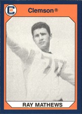 1990-91 Clemson Collegiate Collection Multi-Sport Card #194 Ray Matthews F