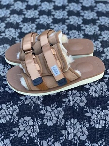 Suicoke MOTO M2ab Lined Slide Sandal Men's size 11 EU 44 Brown - Picture 1 of 9