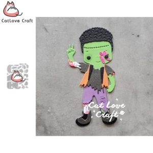 Halloween Zombie Boy Metal Cutting Dies Scrapbooking Card Making DIY Craft - Picture 1 of 5