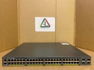 Cisco 2960X-48FPS-L Switch Cisco WS-C2960X-48FPS-L + Stacking Module (Inc VAT) - Picture 1 of 9