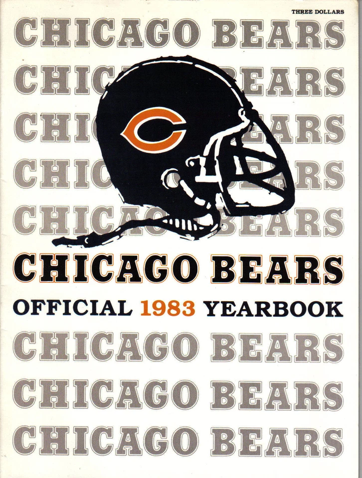 Anuario de fútbol americano 1983 revista Chicago Bears, Walter Payton, Mike Ditka EX Foto 1 de 1