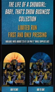 TAYLOR SWIFT THE LIFE OF A SHOWGIRL VINYL SET 2 BOQUET GOLDEN BEACH BLUE PRESALE - Picture 1 of 6