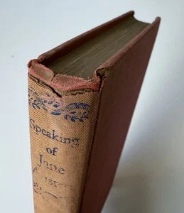 Vintage 1944 Speaking of Jane Austen Literary Criticism Red HC Book 1st Edition - Imagen 1 de 21