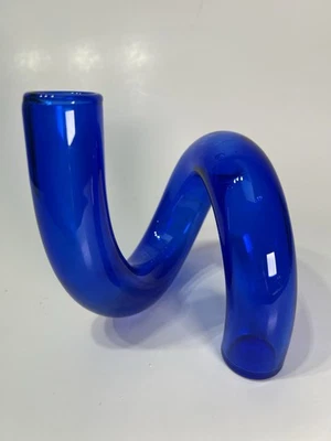 "Florero de vidrio moderno umbral lazo - azul oscuro - 5""" Foto 1 de 4