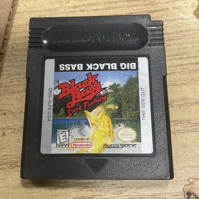 Black Bass Lure Fishing (Nintendo GameBoy, 1994) Tested 100% Working - Image 1 of 4
