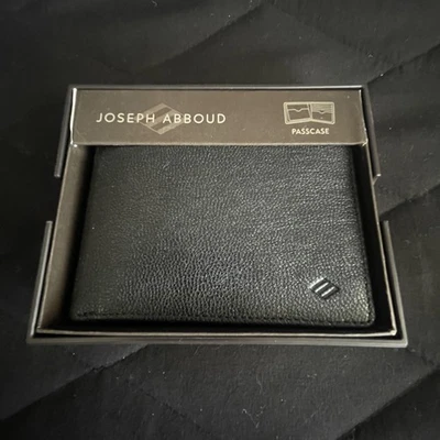 Joseph Abboud мужской бумажник черный кожаный чехол новый в коробке - Изображение 1 из 2