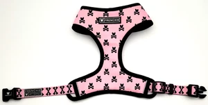 Frenchie Duo Wende Hundegeschirr Pink Bad to the Bone Gr. S Neopren / Mesh - Bild 1 von 9