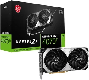 MSI GeForce RTX 4070 Ti VENTUS 2X 12G OC Gaming Video Card - 12GB GDDR6X, 2655MH - Afbeelding 1 van 2