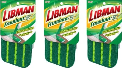 Libman Freedom Spray Mop Recargas, Tres Recambios Verde Paquete de 3  Foto 1 de 4