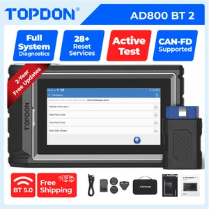 TOPDON AD800BT2 Car OBD2 Scanner Diagnostic Code Reader All System IMMO TPMS Oil - Picture 1 of 16