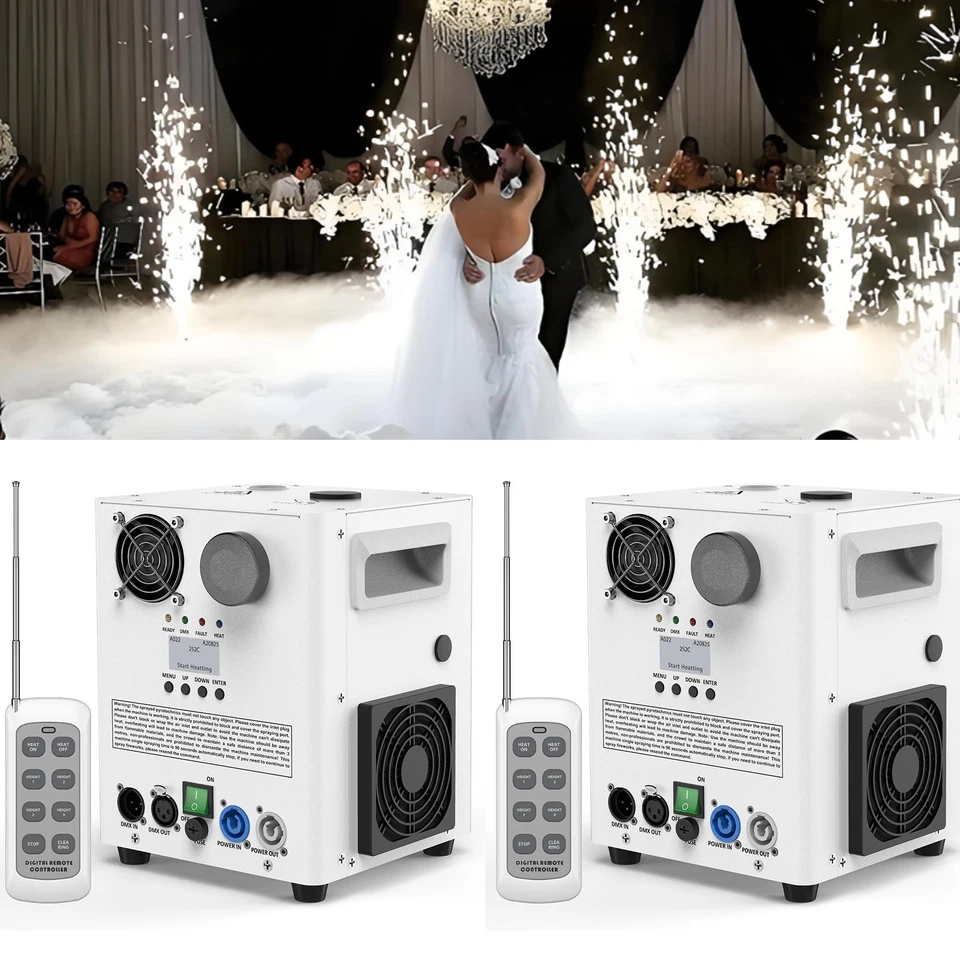 Scintilla 1200W Sparkular fuochi d'artificio DMX Cold Spark Machine grande spettacolo festa - Immagine 1 di 4