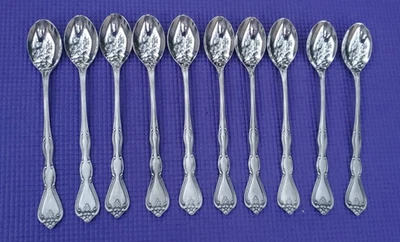 10-Noritake SYLVIA Acero Inoxidable 18-8 Japón Satinado y Brillante CUCHARADITAS HELADAS 7 1/4" Foto 1 de 3