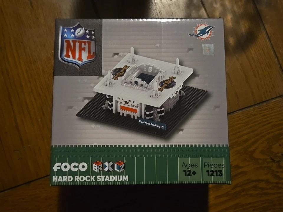 Miami Dolphins BRXLZ Hard Rock Stadium 3-D Construction Building Block Set - Image 1 of 1