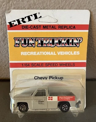 Vintage Ertl Chevy Fleetside Cenex Company Diecast 1:64 Scale UNPUNCHED CARD NEW - Image 1 of 4