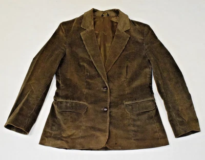 Blazer Pana Oscar de la Renta De Colección Talla S Años 70 Oliva Drab Forro Firma Foto 1 de 4