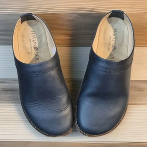 HAFLINGER TRAVEL CLASSIC CLOGS/BLAU/UNISEX/EU GRÖSSE 39/US DAMEN GRÖSSE 8/OHNE KARTON/NEU! - Bild 1 von 9