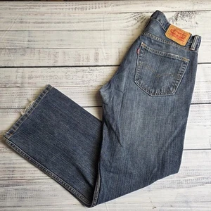 Levis Jeans 559 Pants Mens 32x30 Denim Blue Jean Med Wash Straight Leg Mid Rise - Picture 1 of 9