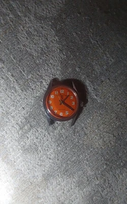 Favre Leuba Geneve Watch Swiss Hand Winding Orange Dial Women's Vintage - Image 1 of 2