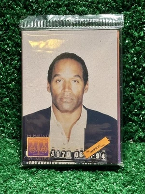 OJ Simpson 10 Card Set In Pursuit of Justice Murder 1994 Interlink Promo Cards - Image 1 of 2