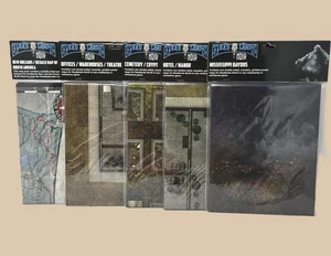 5 mappe RPG Savage Worlds Dead Lands Noir New Orleans, uffici, cimitero + NUOVE - Foto 1 di 15