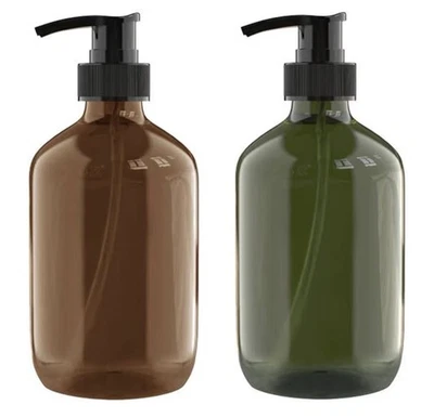 2 botellas de bomba de 10 onzas, dispensador de loción, botellas vacías Foto 1 de 2