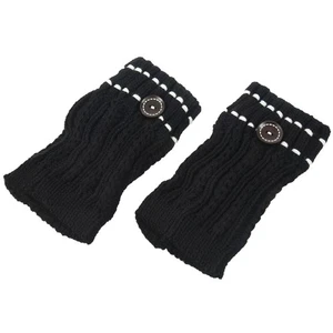 Calze donna ragazza maglia gambe uncinetto stivali cover polsini To1887 - Foto 1 di 24