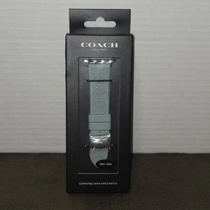 Coach Apple Watch Armband Hellblau Neu mit Etikett Verstellbar Neu in OVP Designer 38mm/40mm - Bild 1 von 6