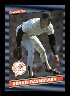 1986 Donruss Dennis Rasmussen Dennis Rasmussen BXCP19 - Image 1 of 2