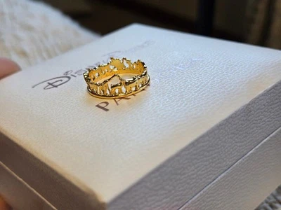 Anillo Pandora Disney El Rey León Chapado en Oro 14k Talla 8 Foto 1 de 4
