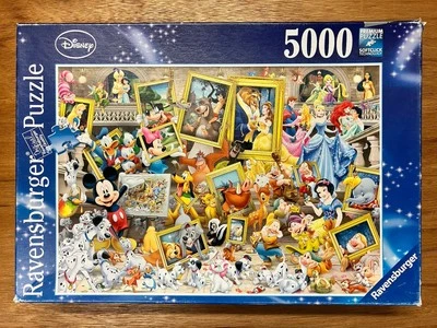 5000 Piece Jigsaw Puzzle Ravensburger Artistic Mickey Disney Very Rare Puzzle - Image 1 of 3