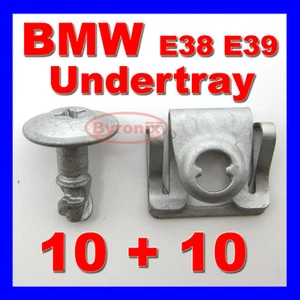 BMW E38 E39 5 7 ENGINE UNDERTRAY TRIM CLIPS SPLASHGUARD SHIELD BOTTOM COVER - Picture 1 of 1
