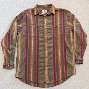 Vintage The Territory Ahead Shirt Mens XXLT (2XLT) Button Down Striped Aztec - Picture 1 of 9