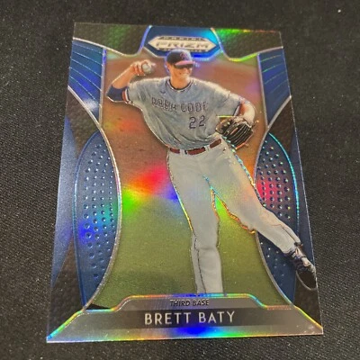2019 Panini Prizm Draft Picks Brett Baty Blue Prizm Refractor New York Mets #16 - Image 1 of 2