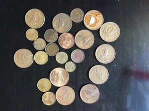 23 vintage copper Mexico Mexican coins: 1 centavo 1906, 1934, 1938, 1939. - Picture 1 of 4