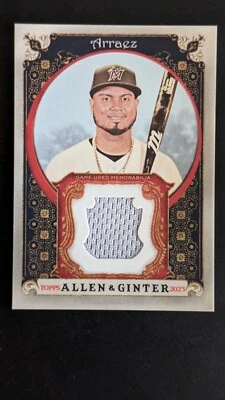 2023 Topps Allen & Ginter Jersey Relic Luis Arraez #AGRB-LA Marlins - Image 1 of 2