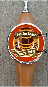 Custom Personalized Beer Tap Handle knob tapper Kegerator ADD YOU TEXT! - Picture 1 of 1