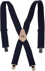 CLC Custom Leathercraft 110BLU Heavy-Duty Work Suspenders, Elastic Straps, On...