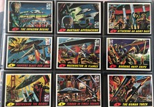 MARS ATTACKS 1994 Topps 1st Day issue 53/55 Trading cards Scarce Near Set