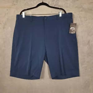 Slazenger golf Shorts Mens 40x10 stretch Chino Navy Blue wicking NWT NEW - Picture 1 of 10