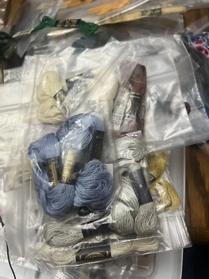 DMC Embroidery Floss Thread Lot of 130+ Skeins Most ~Brand New A Few Skeins Open - Image 1 of 4