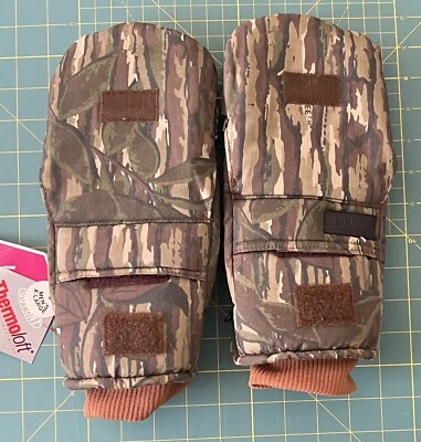 Vintage Gander Mountain Real Tree Camo Insulated Hunting Gloves  Men’s XL NOS - Image 1 of 4