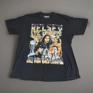 Kelsey Plum Las Vegas Aces 2022 WNBA Champion Graphic Rap Tee Black L 3peat - Picture 1 of 5