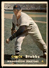 1957  Topps #101 Chuck Stobbs (heavy creasing)