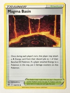 Magma Basin 144/172 Uncommon Brilliant Stars Pokemon NM/M Pack Fresh - Picture 1 of 4